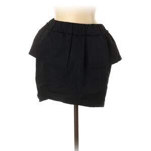 Suno Black Casual Mini Skirt Sz 6 ~Minimalist Grunge Futuristic Modern Versatile